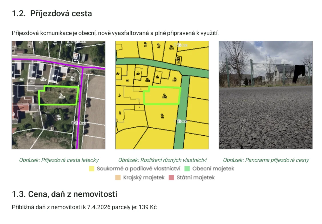 Detailní report s prověřením odborníkem + mapová aplikace