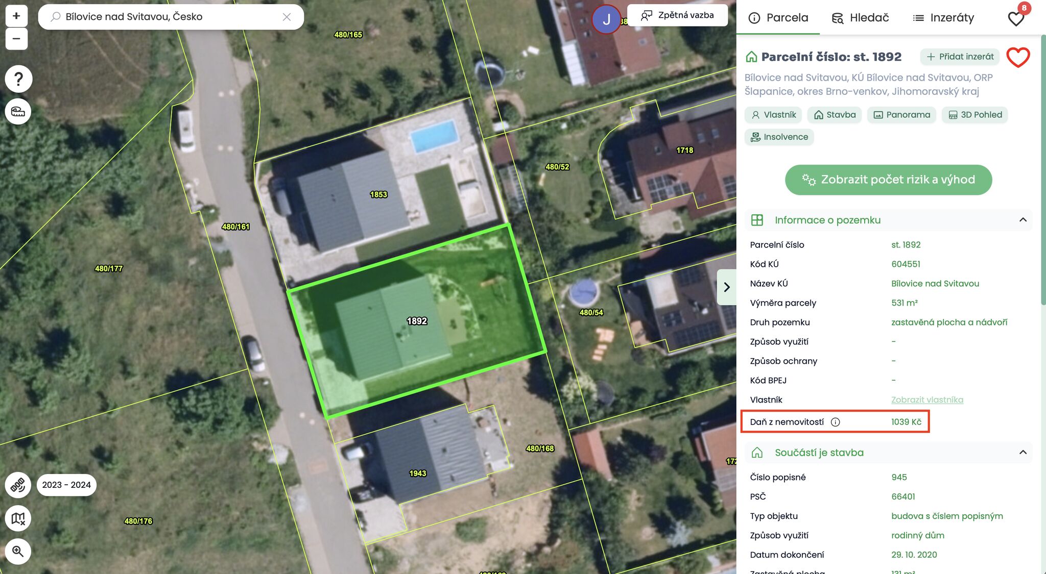 Automatický výpočet daně z nemovitosti – rychle a přesně!