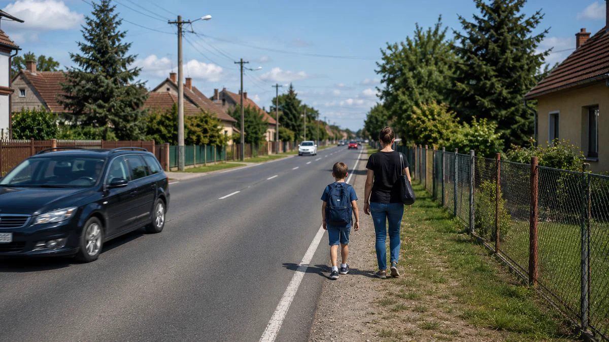 Dům u silnice bez chodníku může změnit každodenní život